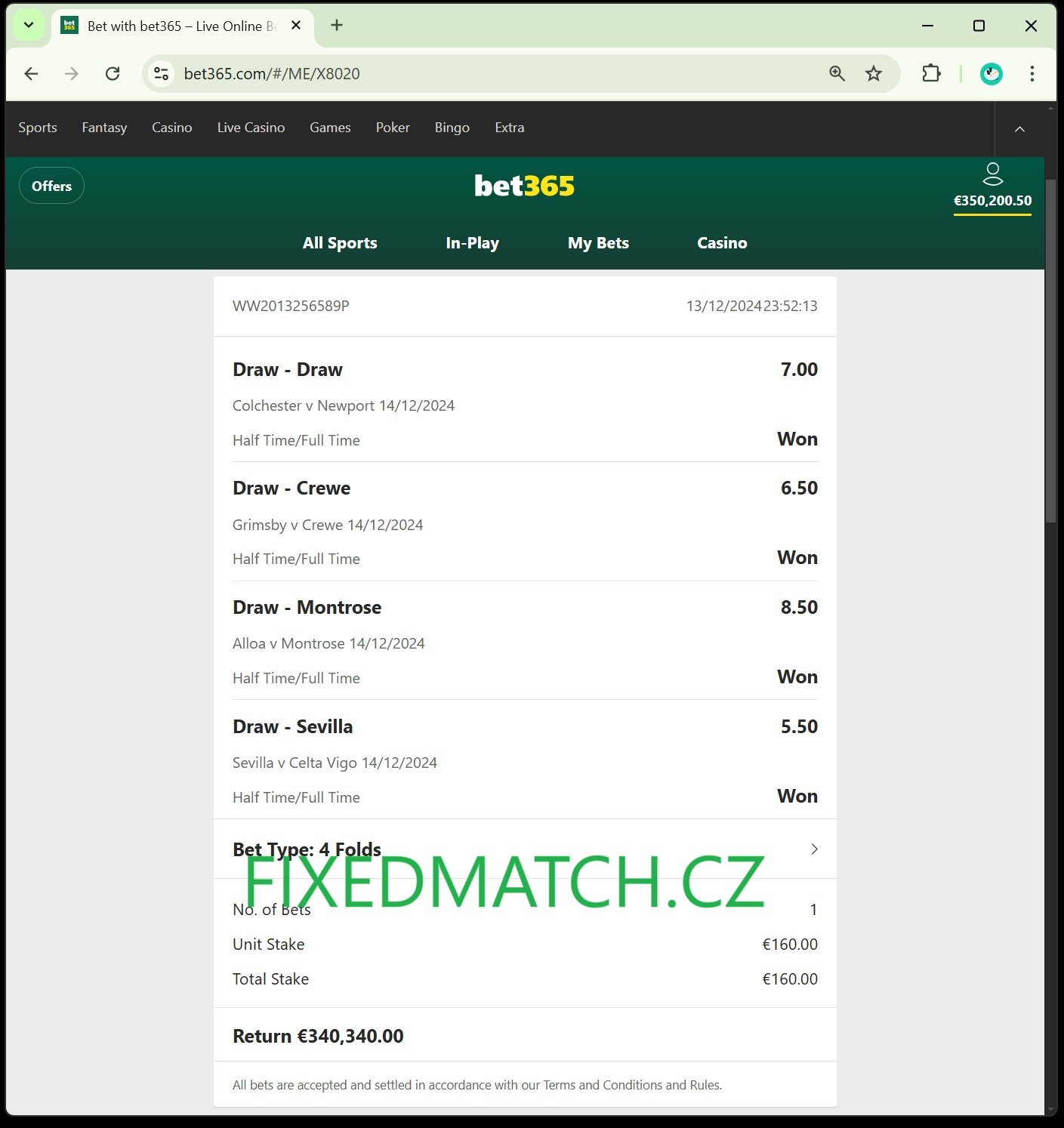 Fixed Matches