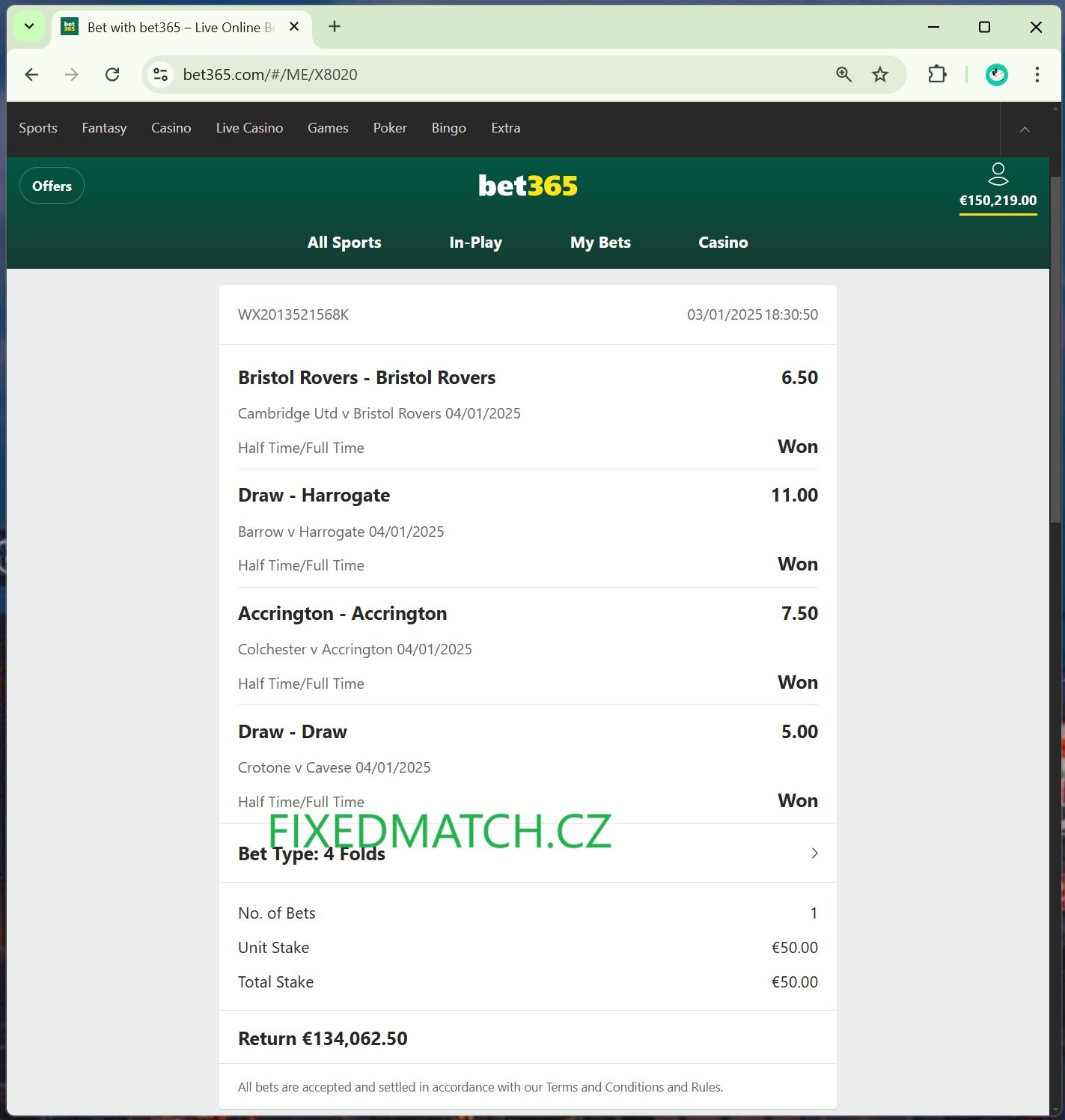 Fixed Matches